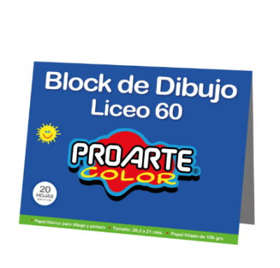 BLOCK DE DIBUJO PROARTE LICEO 601