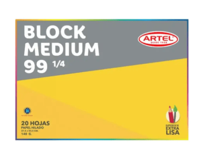 BLOCK DE DIBUJO MEDIUM 99 1/4 ARTEL1