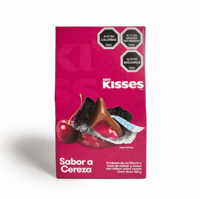 CHOCOLATES HERSHEY'S KISSES CEREZA 102GR1