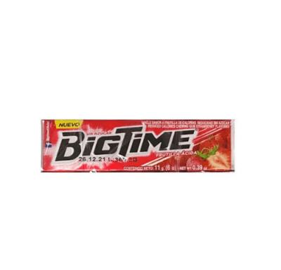 CHICLE BIGTIME FRUTILLA ÁCIDA 11GR.1