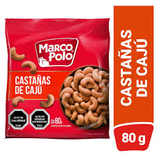CASTAÑAS DE CAJU SALADAS MARCO POLO 80GR1