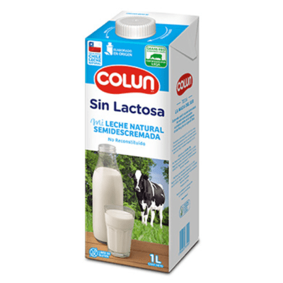LECHE SEMIDESCREMADA SIN LACTOSA COLÚN 1LT1