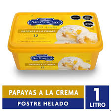 HELADO SAN FRANCISCO PAPAYAS A LA CREMA 1L1