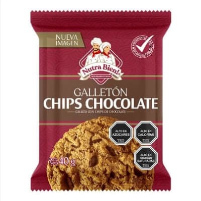 GALLETÓN CHIPS CHOCOLATE NUTRABIEN 40GR1