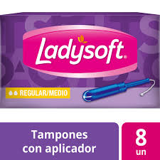 TAMPONES CON APLICADOR LADYSOFT FLUJO REGULAR A MEDIO1