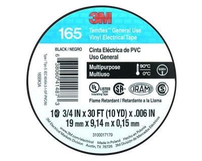 TEMFLEX 3M 165 19MM X 9M NEGRA1