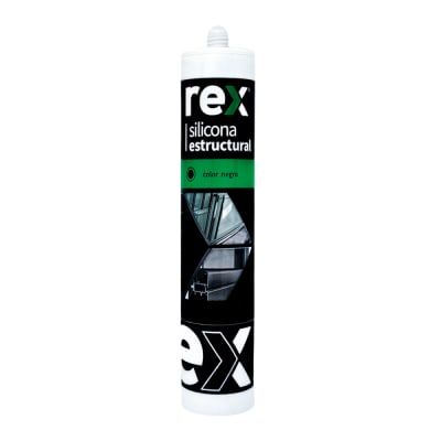 SILICONA ESTRUCTURAL REX NEGRO 300ML1