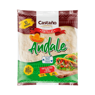 TORTILLA ANDALE CASTAÑO TACOS 340GR1