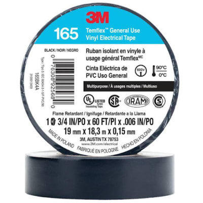 TEMFLEX 3M 165 19MM X 18M NEGRA1