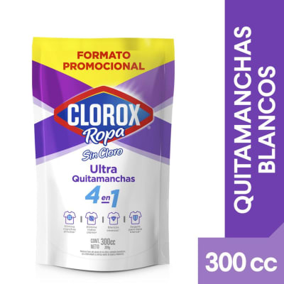 RECARGA CLOROX ROPA QUITAMANCHAS LÍQUIDO 300CC1