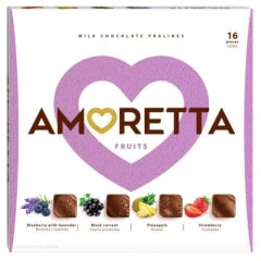 BOMBONES DE CHOCOLATE AMORETTA FRUITS 109g