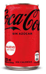 COCA COLA SIN AZUCAR LATA 220ML
