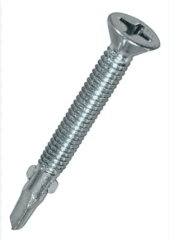 TORNILLO CON ALAS PUNTA BROCA ZN 12-24X2