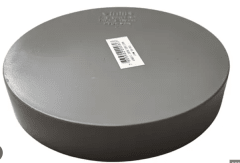 TAPA SANITARIA PVC GRIS 110MM