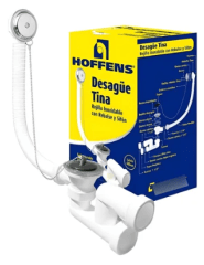 DESAGÜE TINA CON REBALSE Y SIFÓN HOFFENS