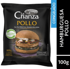 HAMBURGESA DE POLLO LA CRIANZA 100GR
