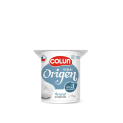 YOGURT ORIGEN COLUN NATURAL NO ENDULZADO 120gr.