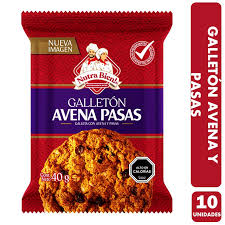 GALLETÓN AVENA PASAS NUTRABIEN 40GR