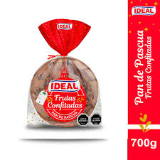 PAN DE PASCUA FRUTAS CONFITADAS IDEAL 700GR