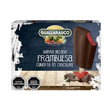 HELADO FRAMBUESA CUBIERTO DE CHOCOLATE GUALLARAUCO 56G