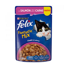 SACHET PURINA FELIX MIX CARNE SALMON 85GR