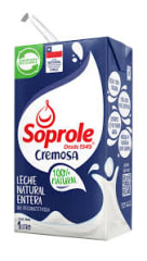LECHE ENTERA CREMOSA SOPROLE 1L