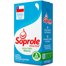 LECHE NATURAL SEMIDESCREMADA SOPROLE 1L