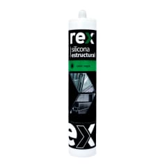 SILICONA ESTRUCTURAL REX NEGRO 300ML