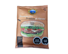 HAMBURGUESA PREMIUM VACUNO LLANQUIHUE 55GR