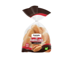 PAN PARRILLERO CASTAÑO 13 UNIDADES 330GR
