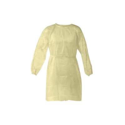 BATA DE AISLAMIENTO MEDLINE AMARILLA1