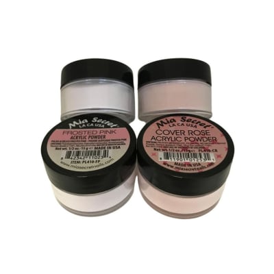 PACK 2 POLIMEROS 15G MIA SECRET (FROSTED PINK +COVER ROSE)