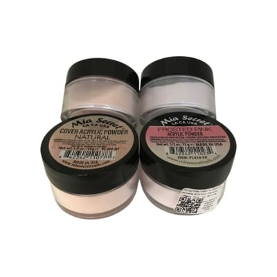 PACK 2 POLIMEROS 15G MIA SECRET (NATURAL +FROSTED PINK)