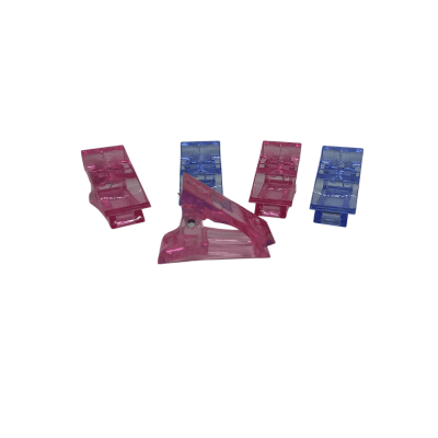 PACK PINZAS O CLIP POLYGEL COLORES X 5