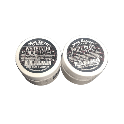 PACK GEL SPIDER MIA SECRET BLANCO x 2