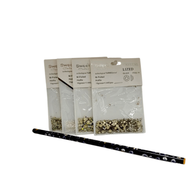 PACK 4 SOBRES DE CRISTALES + LAPIZ TOMA CRISTALES
