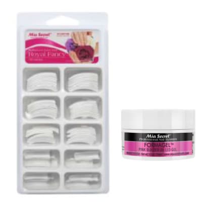 PACK GEL CONSTRUCTOR MS 15ML+TIPS FANCY ULTRA WHITE 100u