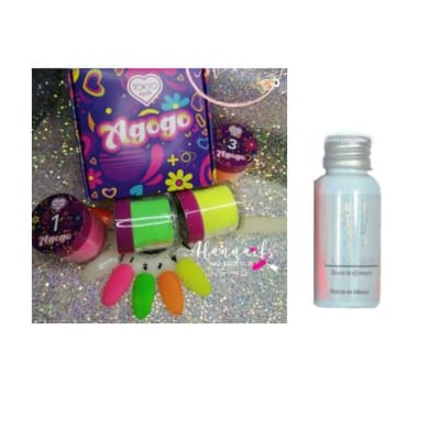 PACK POLIMERO WAPIZIMA COLECCIÓN A GOGO+MONOMERO NAILUX BAJO EN OLOR 30ML