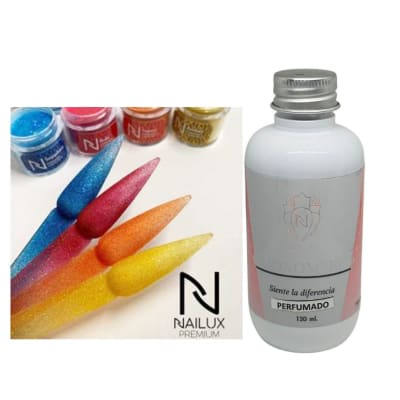 PACK POLIMERO NAILUX COLECCIÓN LIQUID ART 2+MONOMERO NAILUX PERFUMADO 120ML