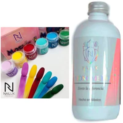 PACK POLIMERO NAILUX COLECCIÓN MOSAIC 1+MONOMERO NAILUX PERFUMADO 240ML