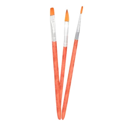 PINCELES PARA UÑAS ARTIFICIALES (3 UNI)