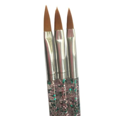 PINCELES PARA UÑAS ARTIFICIALES ACRILICO N6-N8-N8