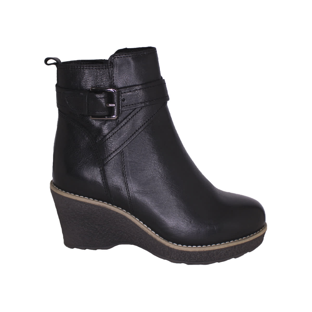 BOTIN MUJER GACEL LEDA NEGRO 657883 | COMERCIAL Y ZAPATERIA ALONSO LIMITADA