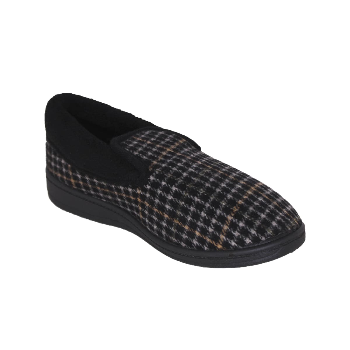 ZAPATO DE DESCANSO MUJER BY PASS CUADROS DISEÑO NEGRO 202-1 | COMERCIAL Y  ZAPATERIA ALONSO LIMITADA