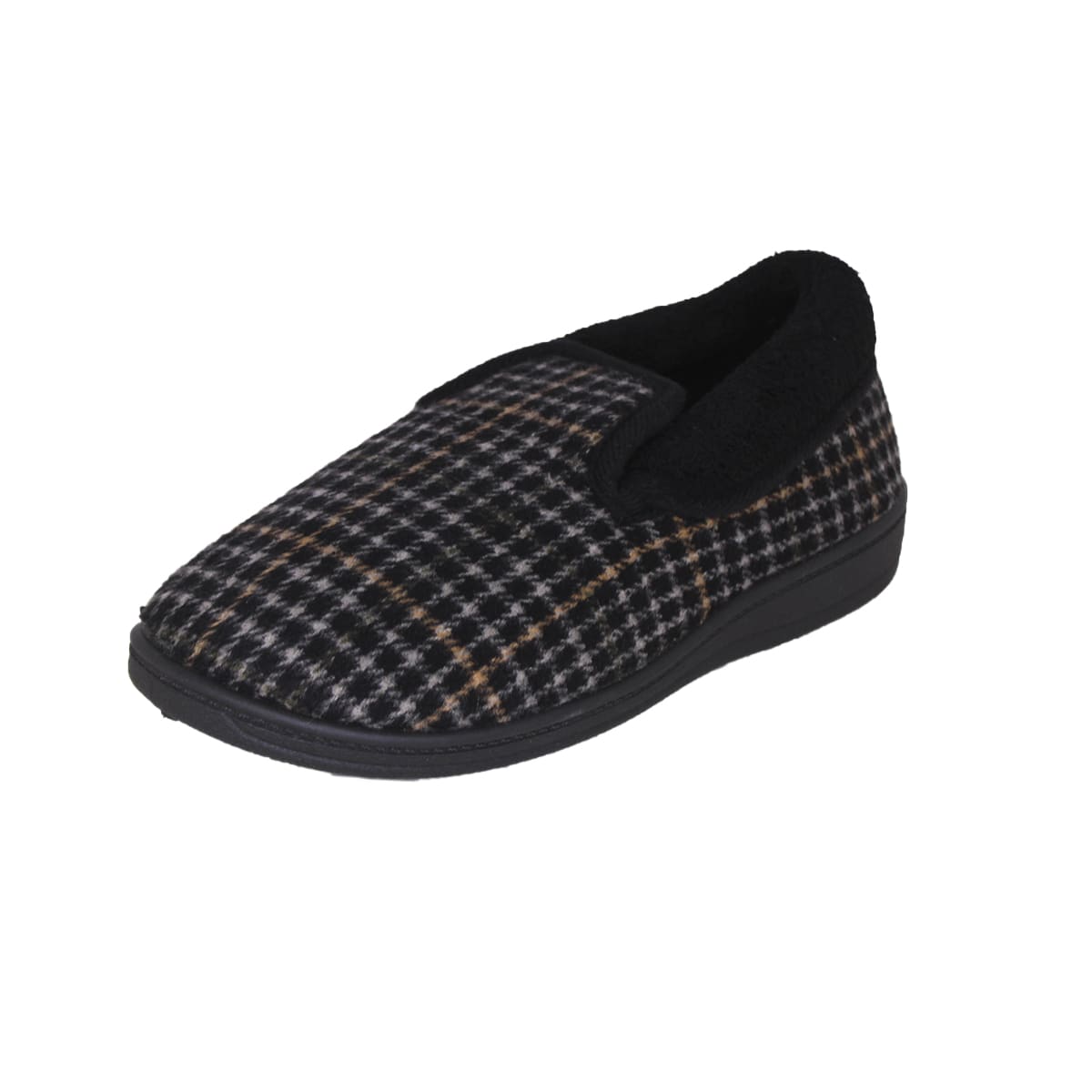 ZAPATO DE DESCANSO MUJER BY PASS CUADROS DISEÑO NEGRO 202-1 | COMERCIAL Y  ZAPATERIA ALONSO LIMITADA