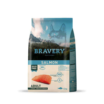 BRAVERY SALMON ADULT LARGE/MEDIUM 4KG