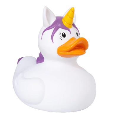XXL Duck Unicornio, Blanco 25 cm