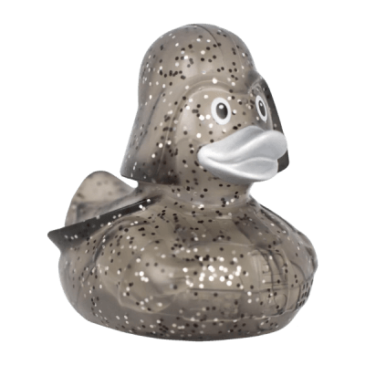 Glitter Black Star Duck