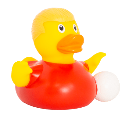 Football Star Duck, red