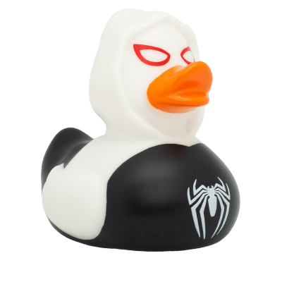 Black Spidy Duck, white